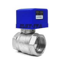DN50 brass motorized ball valve,AC12V/AC24V/AC220V CR03/CR04 electric ball valve