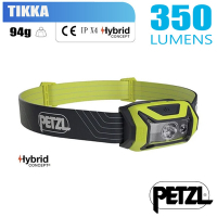 Petzl TIKKA 超輕量標準頭燈(350流明.IPX4防水).LED頭燈.電子燈_黃