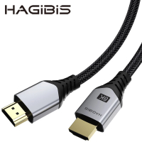 【HAGiBiS】編織鍍金頭HDMI 2.1版8K高畫質傳輸線(HM03-01)