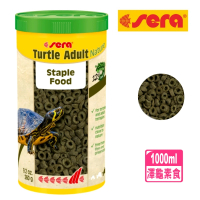 【Sera 德國】澤龜環狀飼料 甜甜圈 浮萍素食纖維飼料 1000ml烏龜飼料(適合陸地龜和成年水龜 巴西龜S32428)