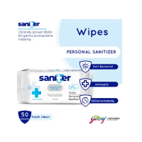 Saniter Personal Tisu Basah Sanitizer 2 x 50 pcs