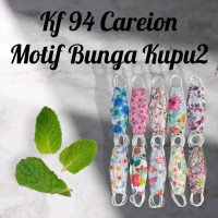 JK KF94 4ply motif bunga dan kupu2 isi 10