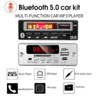 DC 12V Bluetooth 5.0 Car Kit Wireless MP3 Decoder Board Audio WMA Car Music Player Module Lossless Audio USB AUX TF Radio