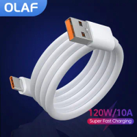 10A 120W Fast Charging USB Type C Cable for Huawei P40 P30 USB-C Phone Data Cord for Xiaomi 14 Redmi 13 12 Oneplus 11 POCO 1M/2M