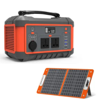 TAICO 500Wh Lithium Solar Generator 1000W 500W Portable Solar Power Station With Magnetic Charger 2022 Wireless Power Bank