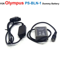 D-TAP Dtap to 12-24V Step-Down Cable+PS-BLN1 BLN-1 Fake Battery Pour Olympus E-M5 OM-D E-M1 E-P5 E-M5 II Caméra