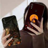 Funda Coque Case For HUAWEI Honor 9X 8 8X Max 80 70 60 50 30 20 10 10I NOTE 10 Lite Pro Case Shell Happy Halloween Cat Bat Witch