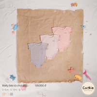 BODY BÈO CÁ CHUI ĐẦU (3-6m; 6-9m; 9-12m) - COOKIE