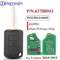 jingyuqin 2Buttons Remote Key Fob P/N: 6370C134 OUCJ166E 433MHz ID47 PCF7938 For Mitsubishi Eclipse 2014 - 2018 Car Accessories