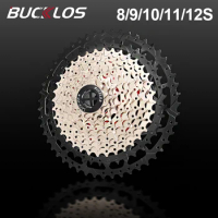BUCKLOS Bicycle Flywheel 8/9/10/11/12 Speed Bike Cassette 36T/40T/42T/46T/50T/52T Sprocket MTB Road Bike Freewheel HG Structure