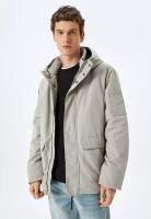 KOTON Zippered Slim Fit Hooded Jacket