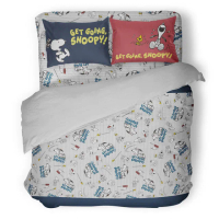 【Austin Home 奧斯汀寢飾】SNOOPY雙人床包三件組/無異纖精梳美國棉/跑跑系列(雙人 5x6.2)
