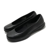 【SKECHERS】休閒鞋 Go Walk Lite-Finest 女鞋 上班族 輕量 好穿脫 皮革鞋面 黑(16371BBK)