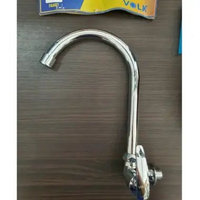 Kran angsa fleksible 1/2" VOLK / kran tembok - kran dinding kran dapur
