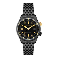 Jam Tangan Pria Spinnaker Bradner SP-5062-44 Black & Gold Collection Automatic Noir Radiance Stainle