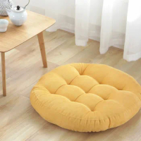 Large Floor Pillows Cushions Round Chair Cushion Indoor Seat Pad Tatami Mat for Sitting Meditation Yoga Living Room Sofa Balcony