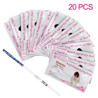 20Pcs HCG Early Testing Pregnancy Test Strips Urine Measuring Pregnancy Urine Test Home Private Early Testing Kit Adult Products