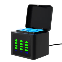 PowerTrust USB Battery Charger for GoPro Hero3 Hero4 Hero5 for Go Pro Hero8 Hero9 10 11 Black Action Camera Batteries