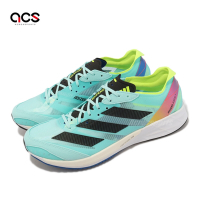 adidas 競速跑鞋 Adizero Adios 7 WC 水藍 黑 男鞋 女鞋 輕量 推進 運動鞋 愛迪達 HQ3510