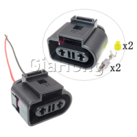 1 Set 2 Ways 1K0973202 Starter Car Antifreeze Wire Socket For VW Audi 1K0 973 202 Auto Water Level Sensor Cable Connectors