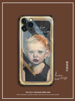可比拉原創油畫適用iPhone11Promax蘋果手機殼por攝像頭全包鏡頭女十一ipone玻璃鏡面iPhonePromax保護套