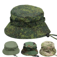 Multicam Tactical Airsoft Sniper Bucket Boonie Hats Army Military Accessories Summer Caps for Men