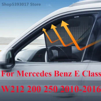 For Mercedes Benz E Class W212 200 250 2010-2016 Magnetic Side Window SunShades Mesh Shade Blind Car Window Curtian Accessories