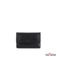【satana】Leather 簡約名片卡夾/名片包/卡包/證件包(黑色)