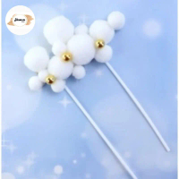 Cake topper awan pompom 1 pcs