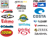 Stiker Mancing Brand Murah Anti Air dan sudah cutting tinggal masang merk logo brand DAIWA MAGURO RE