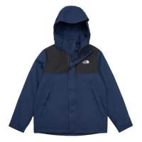 【The North Face 官方旗艦】北面男款藍色DryVent防水透氣鋪棉內裡三合一外套｜8DNC8K2