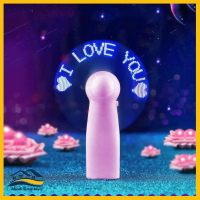 [ASJ] Kipas Angin Genggam Mini Lampu LED I Love You Portable baterai / Mini Fan LED Plastik