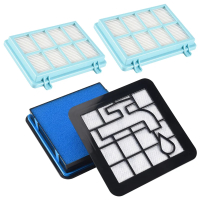 ชุดกรอง 2 ชิ้นสำหรับเครื่องดูดฝุ่น PowerPro Compact FC9331 FC9332 FC8010