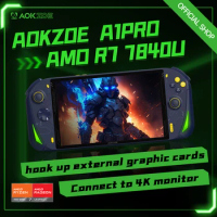 AOKZOE A1 Pro 8" Handheld Game Console Laptop AMD Ryzen 7 7840U Mini PC LPDDR5X WiFi6 Touch Screen Notebook