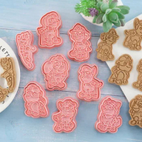 Paw Patrol 3D Baking Mold Kawaii Anime Cartoon Paw Patrol DIY Chocolate Biscuit Mold Baking Tool Gift Ryder Chase Skye Marshall