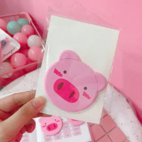 Cute Cartton Makeup Mirror Pink Pig Shape Compact Mirror For Women And Girls Small Round Mirror Cosmetic Compact Mirrors