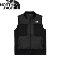 【The North Face 男 化纖刷毛保暖背心《黑》】83S9/登山/戶外/羽絨背心/刷毛背心/立領背心