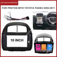 10.1 Inch For Proton Myvi Toyota Passo Daihatsu Sirion 2006-2011 Car Radio Android MP5 Player Casing Frame 2Din Fascia Stereo