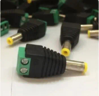 jack dc male adaptor jack dc konetor dc buat cctv led 12v 2.1x5.5mm