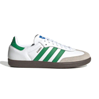 【adidas 愛迪達】Samba OG 男鞋 女鞋 白綠色 復古 德訓鞋 休閒鞋 IG1024