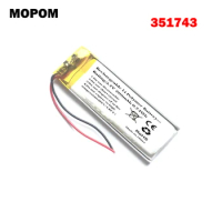 New 3.7V 200mAh Li-Polymer Battery 351743 351643 For Sony Walkman MP3 Player with 2-Wire