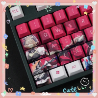 108 Keys/Set Honkai Impact 3 Rita Rossweisse Anime Gaming Cute Pbt Keycap for Mechanical Keyboard Mx Switch Cover DIY Cosplay