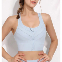 BIMEI SPORTS zipper front Mastectomy Bra Daily Bra for Breast Breast Forms Pocket Br209