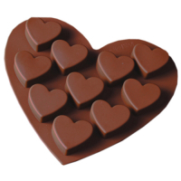 iSFun 珍愛情人節 矽膠巧克力模具兩用製冰盒