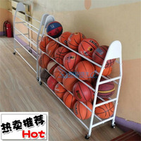 幼兒園置球架置球車籃球足球皮球收納架展示架球框球類排球收納筐ATF