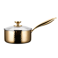 Snow pan 316 stainless steel food warmer soup pot small baby supplementary food milk pot non-stick soup Pot