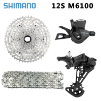 SHIMANO DEORE M6100 1x12 Speed Shift Lever Rear Derailleur CN-M6100 X12 Chain 12V Cassette 46T 50T 52T CN-M6100 12S MTB Groupset