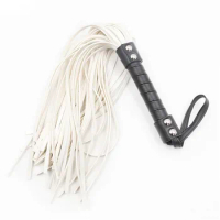 44cm Soft Leather Horse Supply Premium Horse Training Crop Whip Suede or Leather Covered Handle with Wrist Strap
