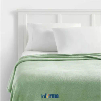 promo Informa 150x200 Cm Selimut Microfiber Solid - Hijau Dekorasi