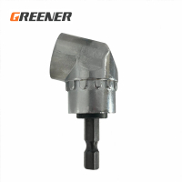 【GREENER】電鑽電動起子拐角器-105度短款(電動萬向螺絲刀拐角器/直角批頭拐彎器/電鑽頭轉角批頭)